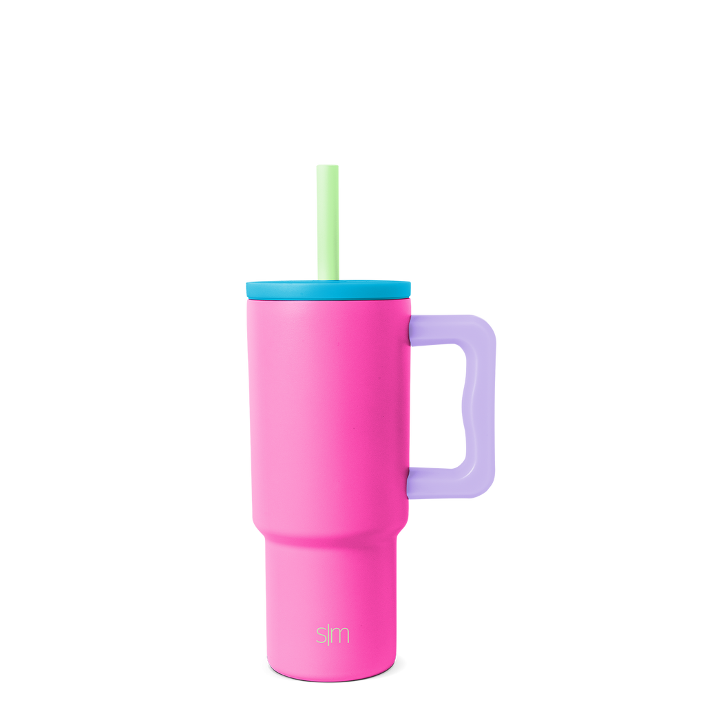 Trek Kids Tumbler with Silicone Straw Lid - 24oz / 80s Mix